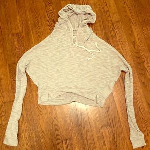 Light crop hoodie